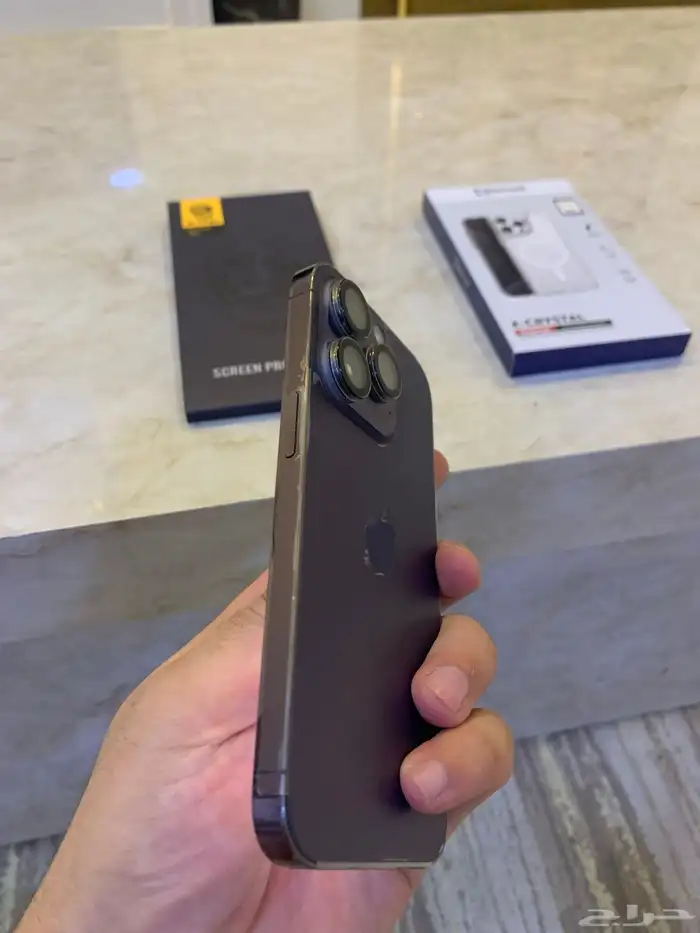 تحتاج ايفون 14 برو وكاله نظيف شرط مع إضافات له راجع إعلاني 1