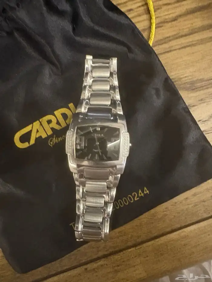 ساعه كارديال سويسرية اصلية مرصعة بالالماس الاصلي 2