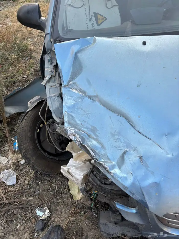 النترا 2007 قبل الحادث نظيفه الحادث ماوصل الاديترات 4