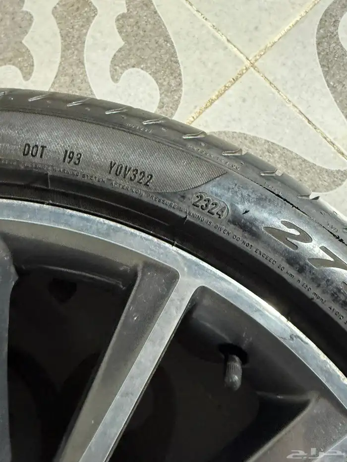 جنوط مرسيدس يخت اصلي بكفراتها 9