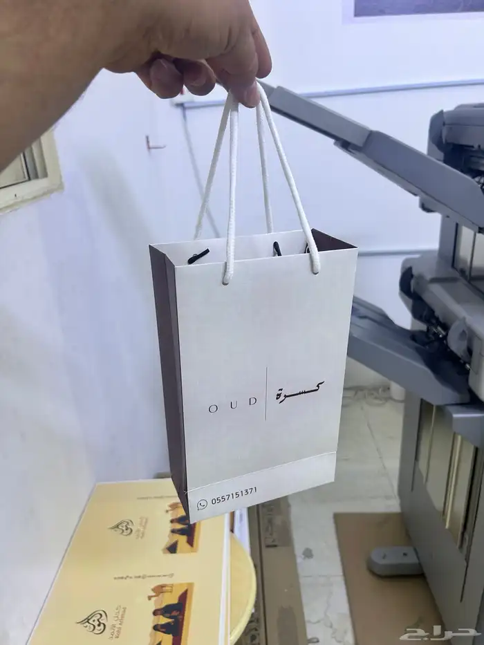مطبعه أكياس عبايات ليبل قماش لوقو جلد ورق تغليف الأكواب 37