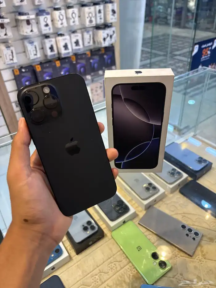 ايفون 16 برو ماكس مستخدم اسود 0