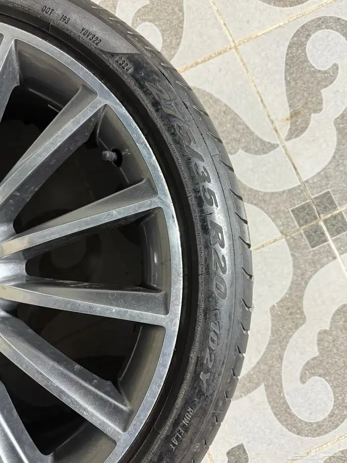 جنوط مرسيدس يخت اصلي بكفراتها 8