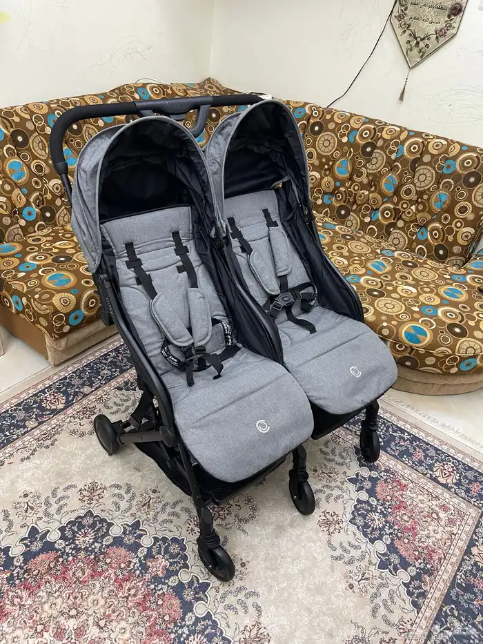 استرولر توأم ماركه contours bisty جديده تماما استخدام بسيط 2