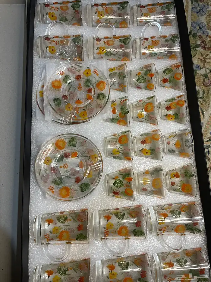 طقم كاسات شاي وقهوة 1