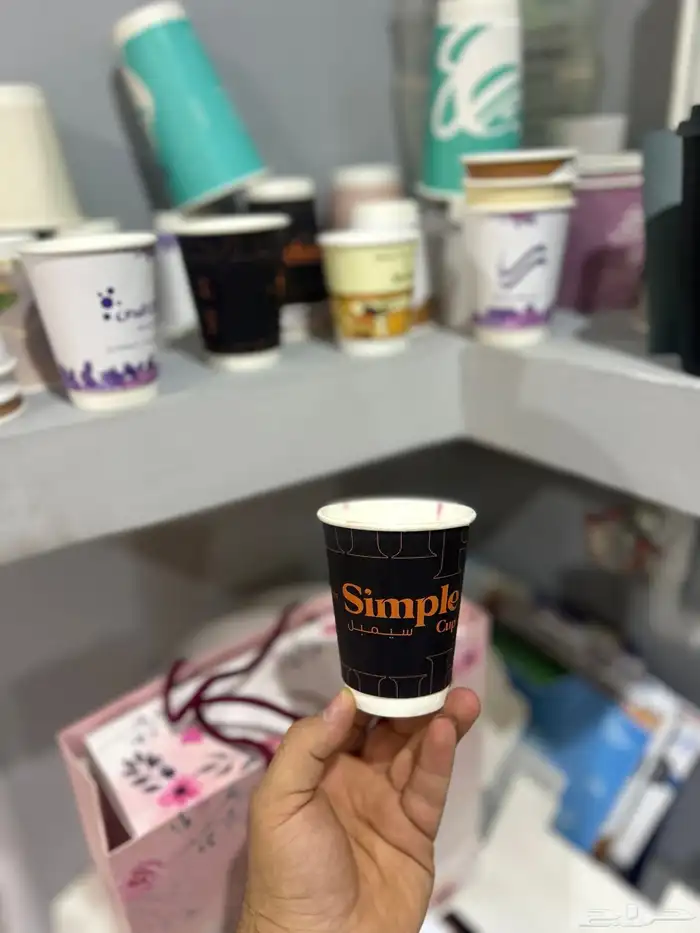 مطبعه أكياس عبايات ليبل قماش لوقو جلد ورق تغليف الأكواب 26