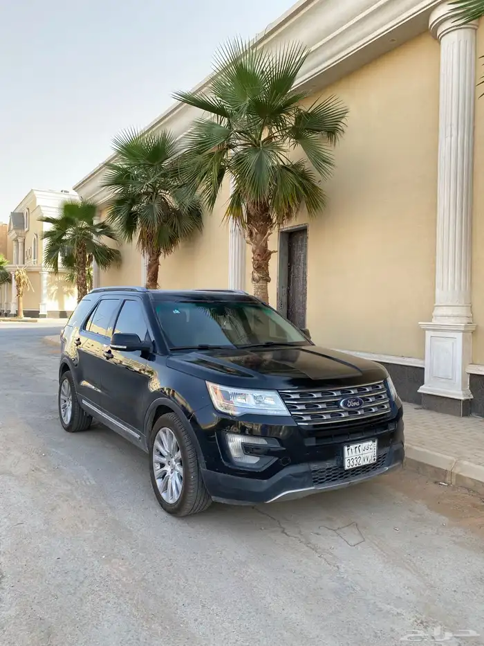 للبيع فورد اكسبلورر 2017 اسود XLT مالك اول دبل 5