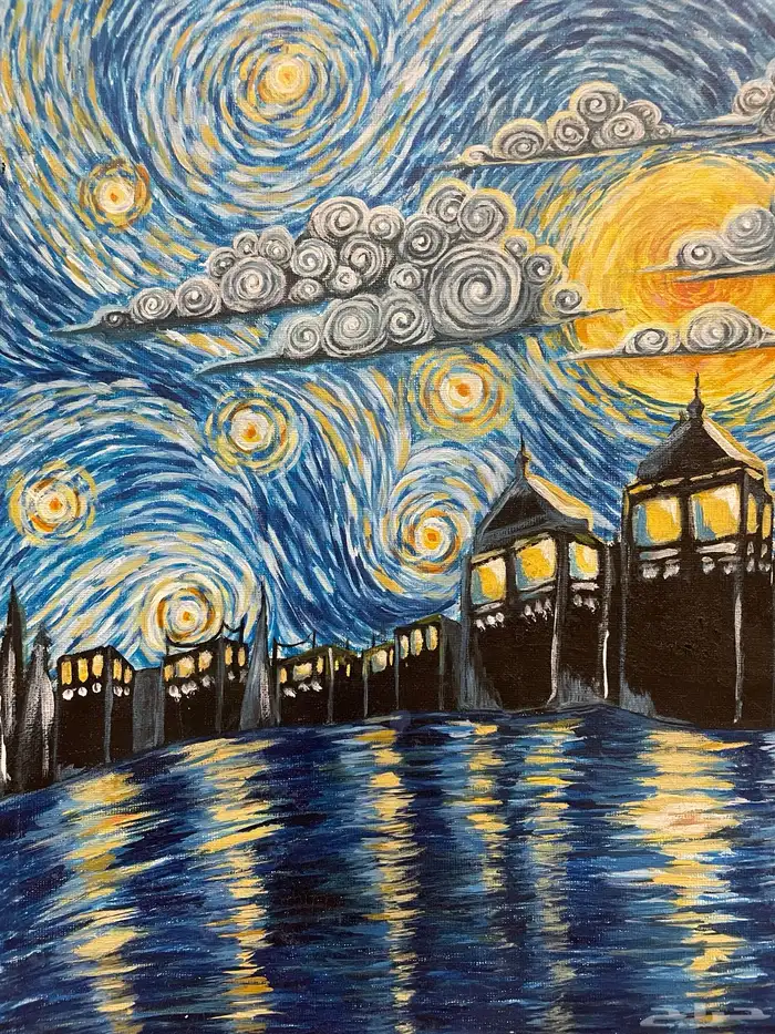 لوحة فان كوخ مرسومة 2