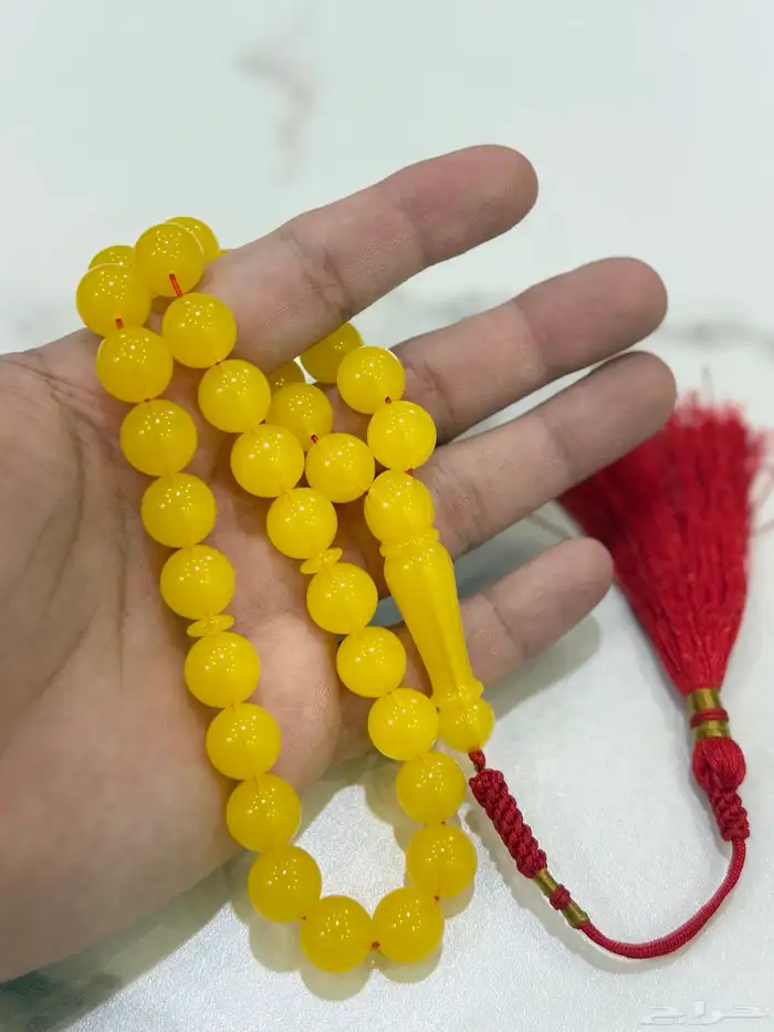 سبحة تراب كهرمان شبيه الكهرمان (رائحه) 1