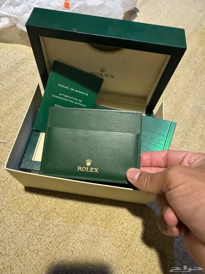 بوكس ساعة رولكس الاصلي مع حافظة الكرت 2