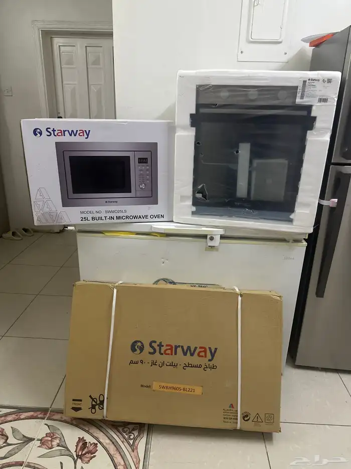 ميكرويف و مسطح وفرن شواية من شركة ستار واي كلو جديد 0