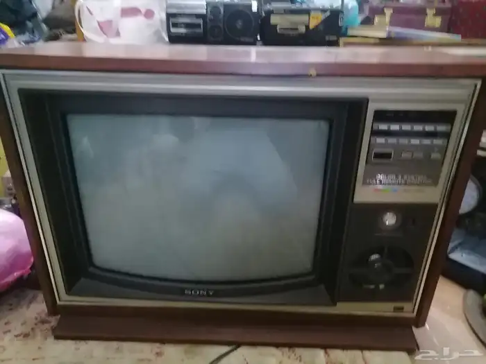 تلفزيون سوني خشبي قديم 9