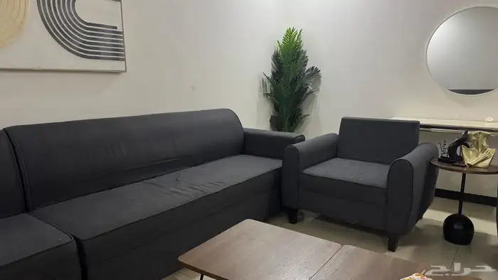 الكنب فقط للبيع 5 قطع 1