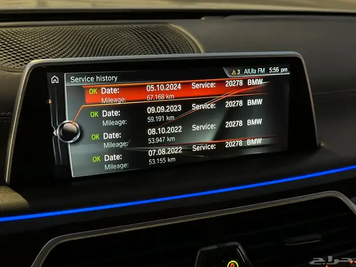 بي ام 740 ماشي فقط 73 الف بدي وكاله صيانات وكاله 37