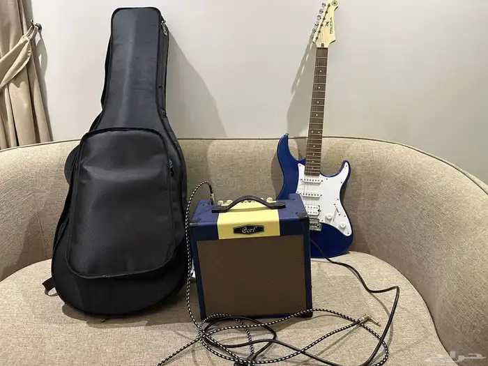 جيتار ياماها باسيفيكا مع امبليفير كورت بالكابل وحقيبة متينة 0