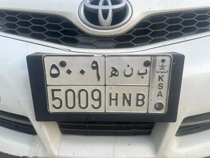 لوحه سيارة مخصصة (ب ن ه 5009) 1
