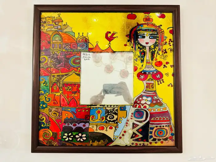 لوحة فنيه للفنانه السعودية هبه جامع 0