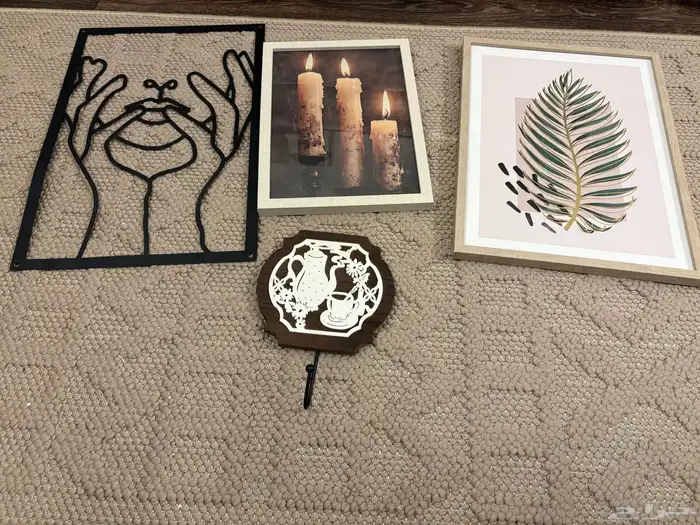 4 لوحات جداريه ب 30 ريال(ضمد) 0