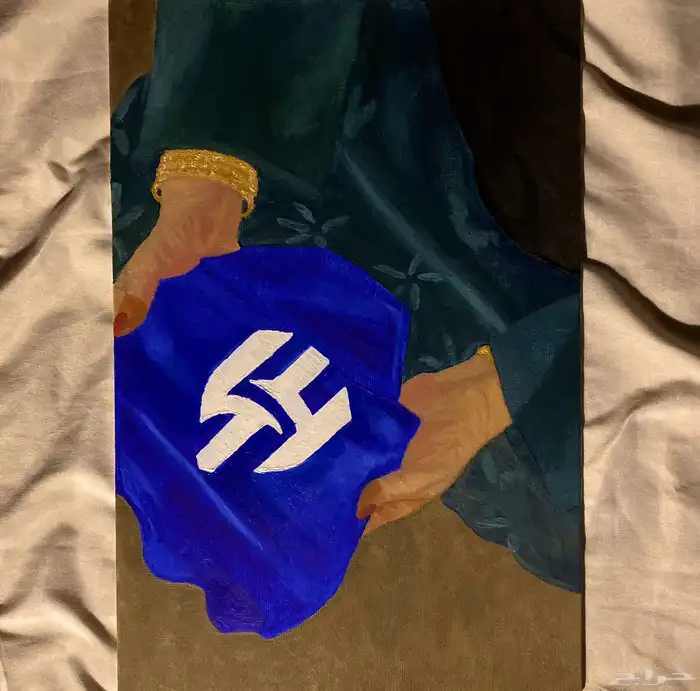 لوحة الهلال مرسومة يدويا بالأوان الزيتية 0