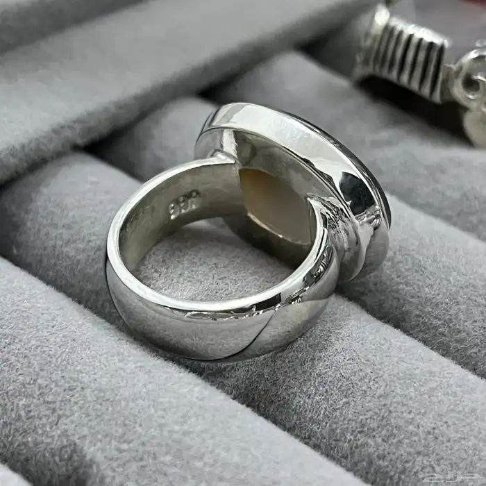 خاتم فضة ملكي ملبوس الأمراء يليق بك 5