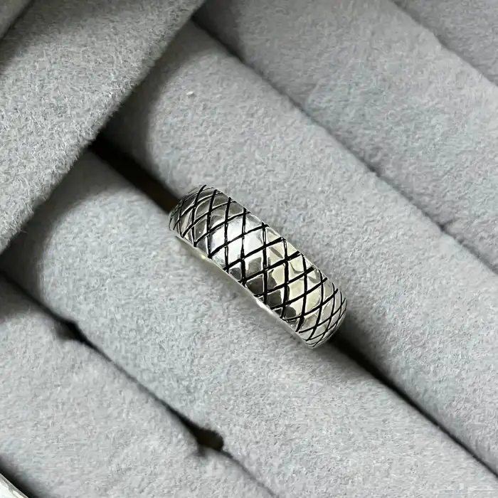 دبلة فضة عيار 999 فخامة في الصياغة شيء جميل 2