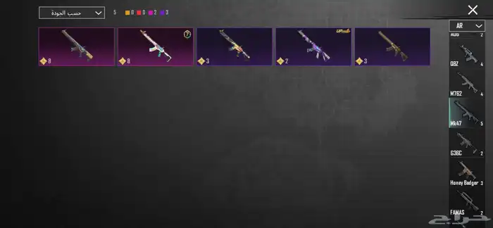 حساب ببجي 17