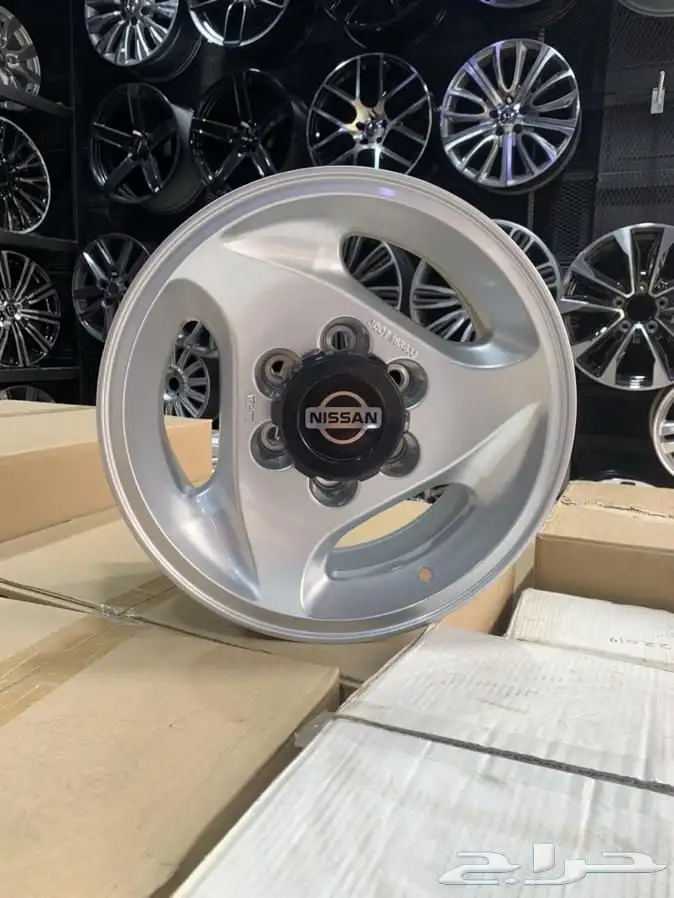 جنوط نيسان فتك مقاس 16 مروحه سمبوسه ( جديد ) 1