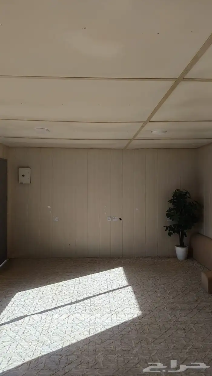 للبيع غرفة بركس متنقلة جاهزة برتبل مجلس 12.20 4.15 7