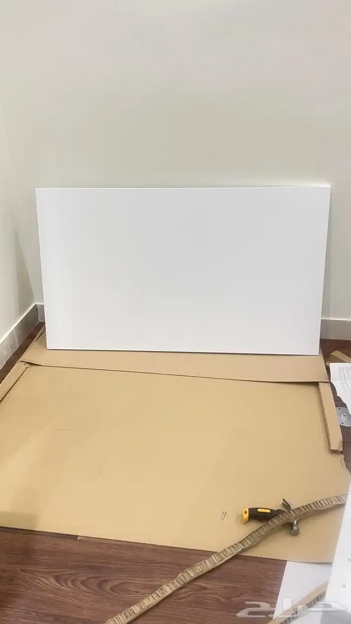 سطح طاوله مكتب لونه ابيض 120x70 من ايكيا 0