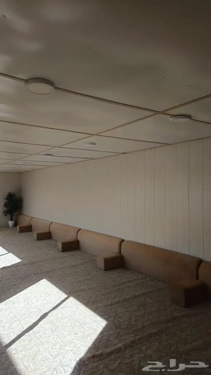 للبيع غرفة بركس متنقلة جاهزة برتبل مجلس 12.20 4.15 4