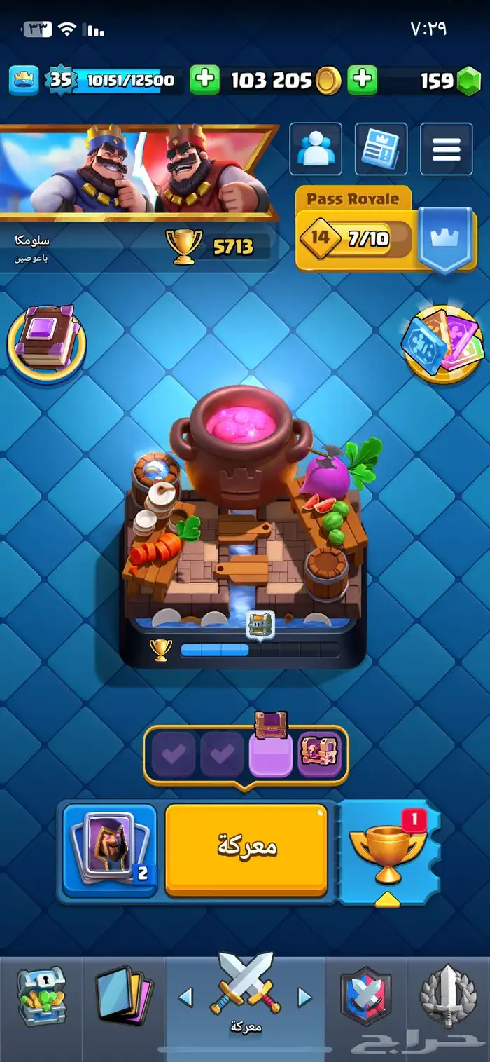 الحساب فيه كل شي ماعدا 9بطاقات وماصارله سنه معي 0