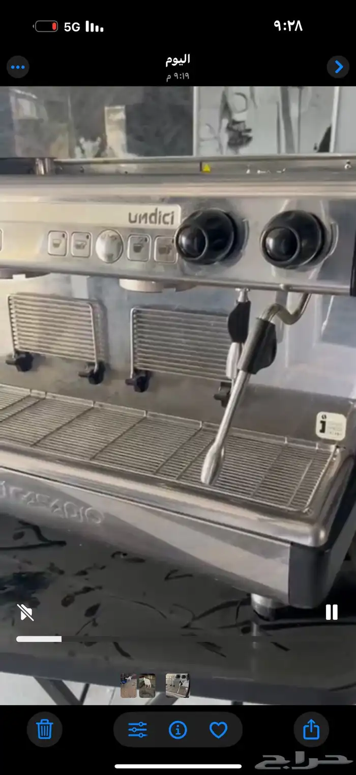 للبيع مكينة قهوة استخدام بسيط شبة جديد النوع ايطالي 0