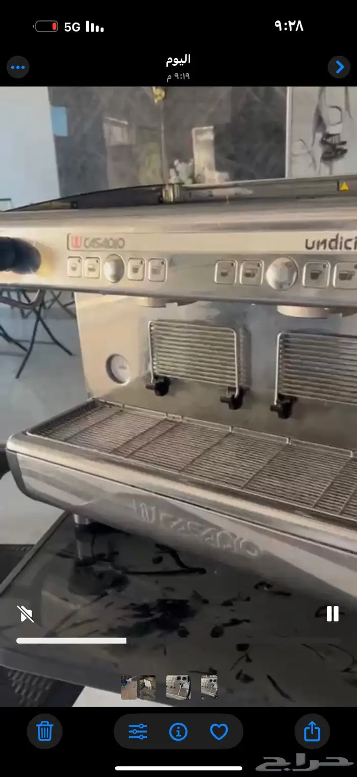 للبيع مكينة قهوة استخدام بسيط شبة جديد النوع ايطالي 3