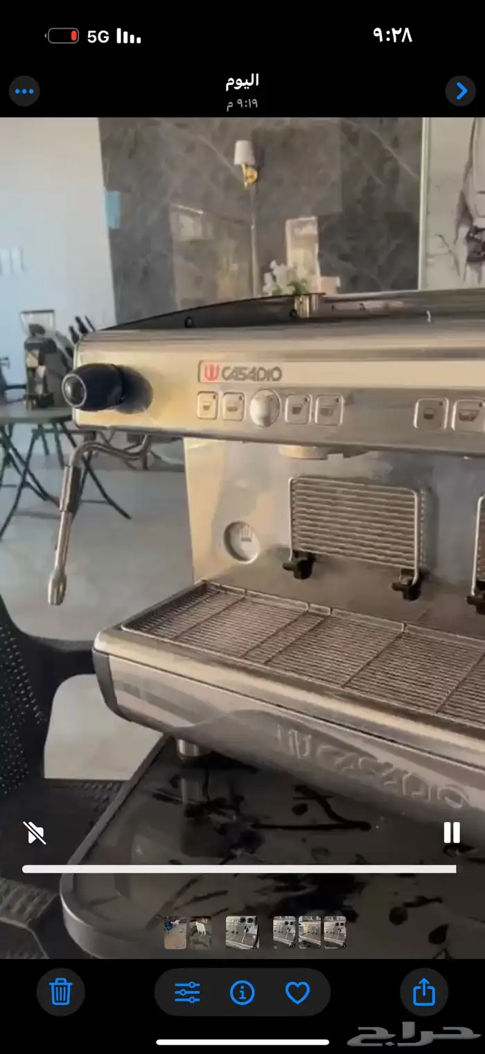 للبيع مكينة قهوة استخدام بسيط شبة جديد النوع ايطالي 1