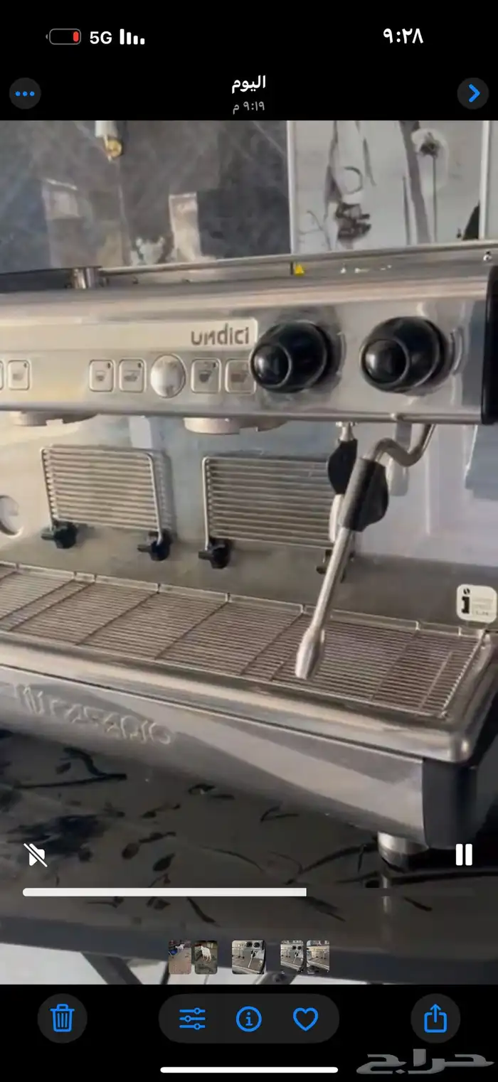 للبيع مكينة قهوة استخدام بسيط شبة جديد النوع ايطالي 2