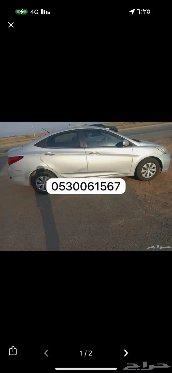 اكسنت 2017 للبيع القير خربان 0