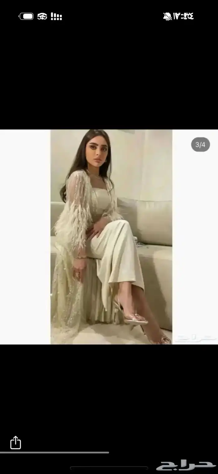 فستان شبه جديد تم التخفيض الى 500 ريال 0