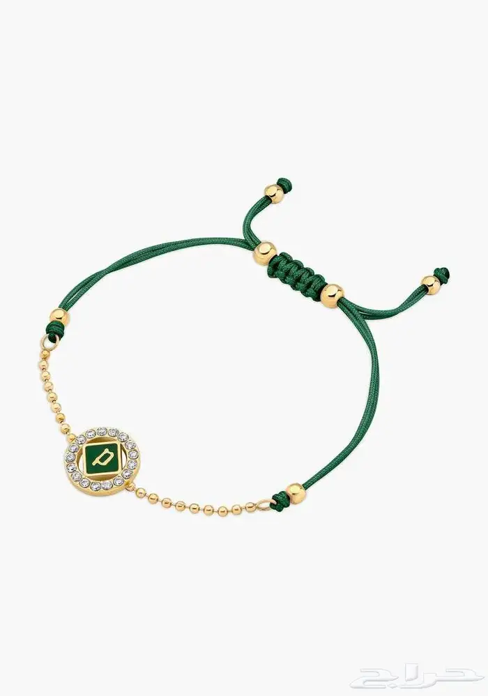 سوار الحظ نسائي مطلي بالذهب مع مرصع بالكريستال من بوليس 1