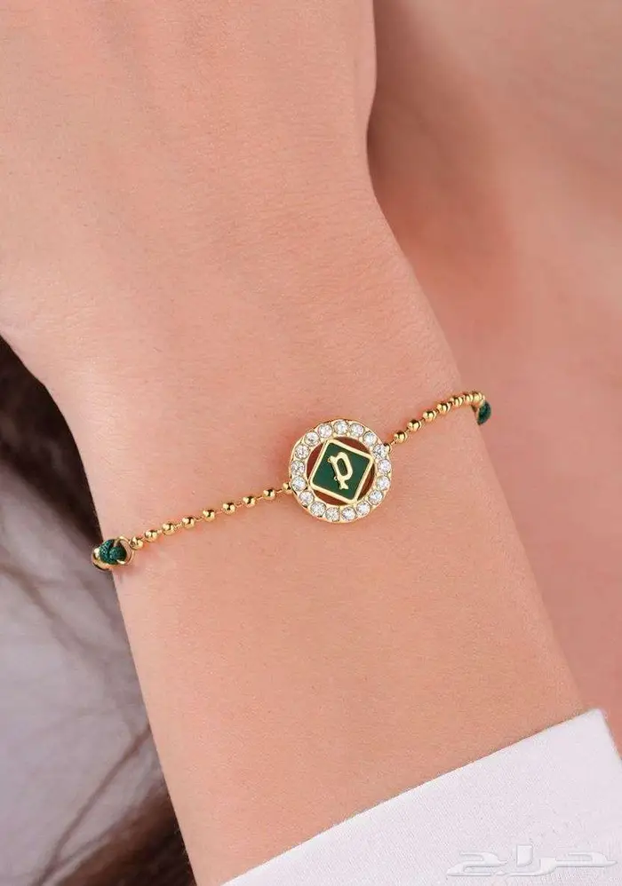 سوار الحظ نسائي مطلي بالذهب مع مرصع بالكريستال من بوليس 0