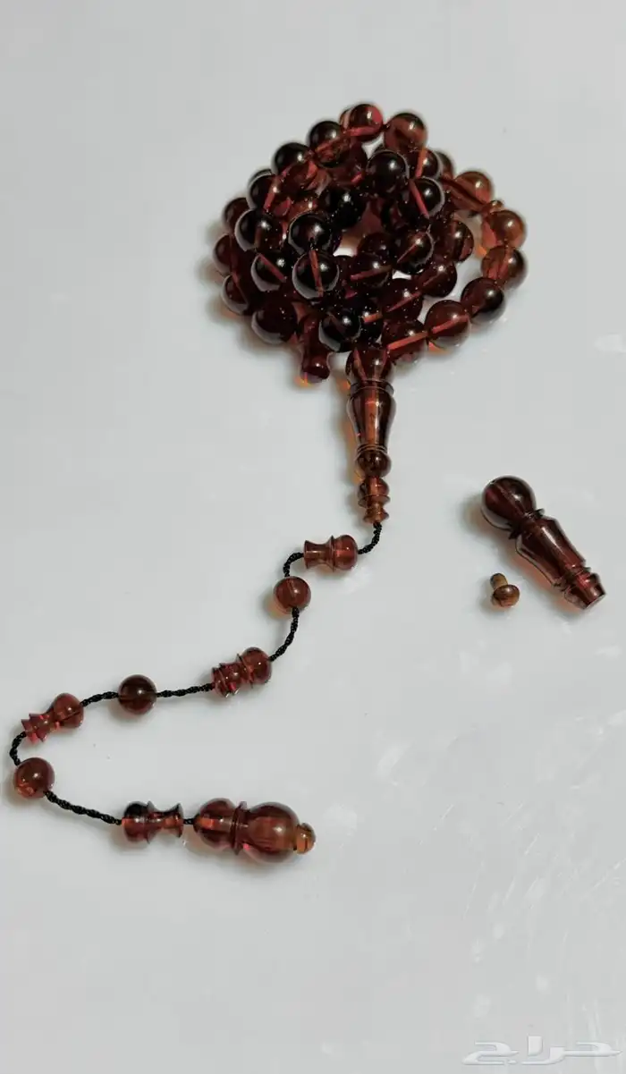 فاتوران الماني بني شفاف شاهد وكبوس45 خرزة 0