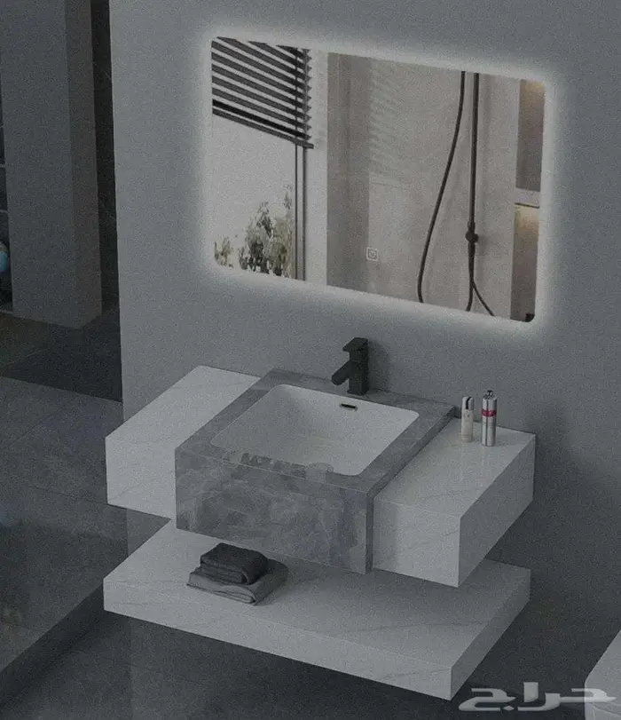 مغاسل بورسلين جاهزة صناعة سعودية وتفصيل مغاسل رخام بورسلين 4