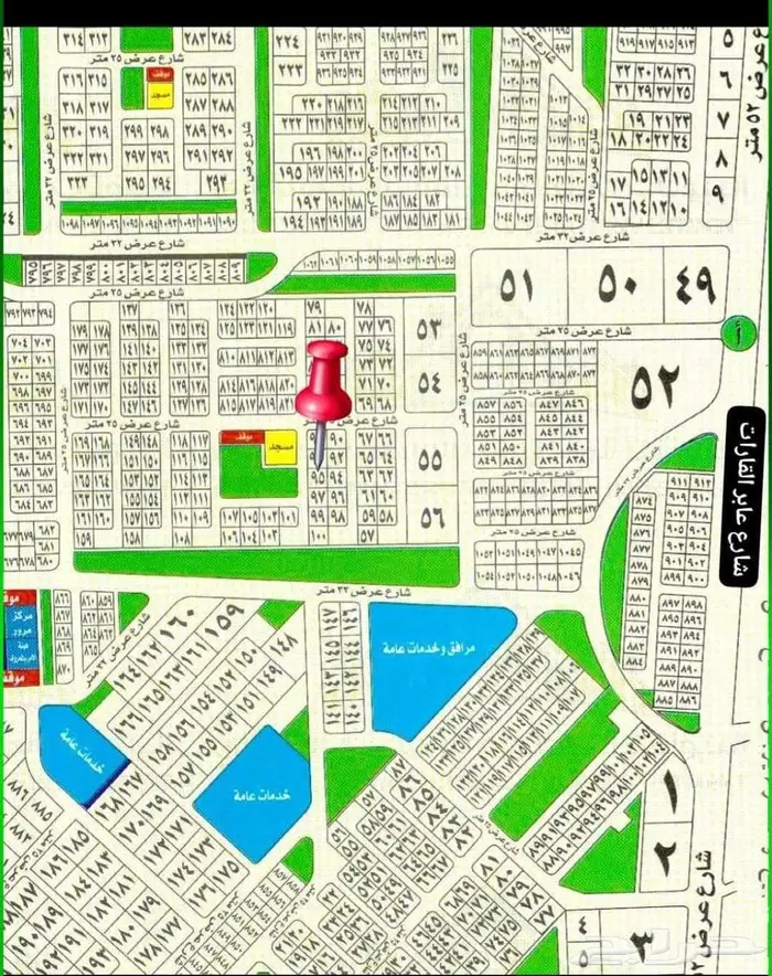 ارض للبيع في مخطط 99أ حي الفنار مساحه450م 0