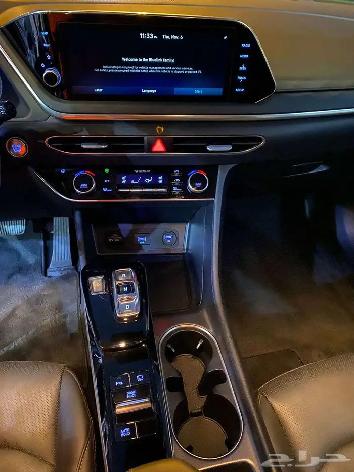 هيونداي سوناتا 2021 مستورد بنزين شاشة كاميرا نقاط عمياء 10