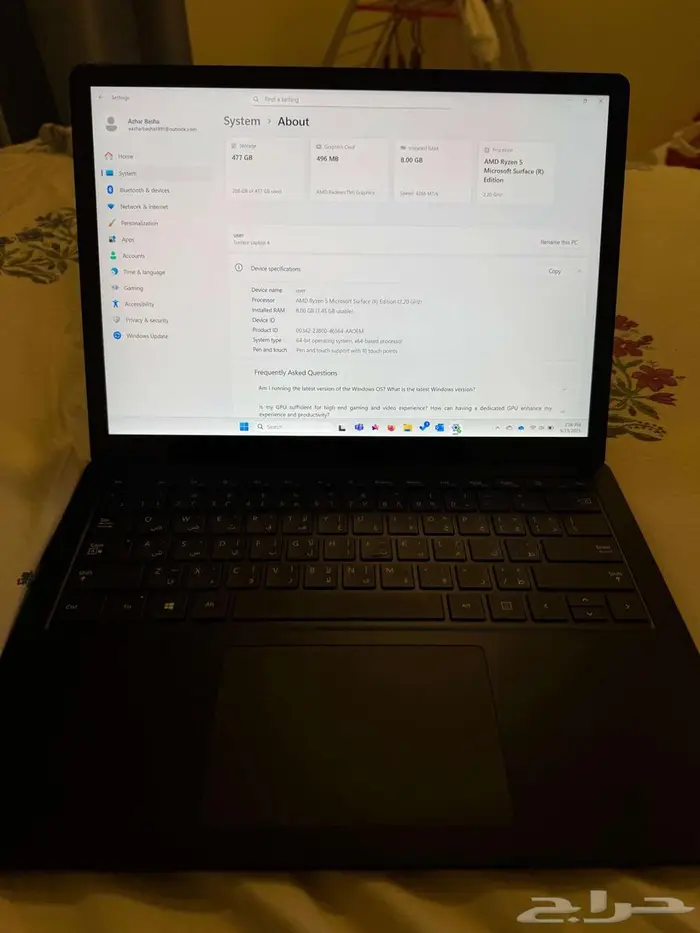 Microsoft surface laptop 4 3