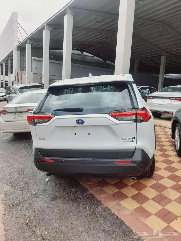 تويوتا راف فور ال اي هايبرد ابيض 2024 5