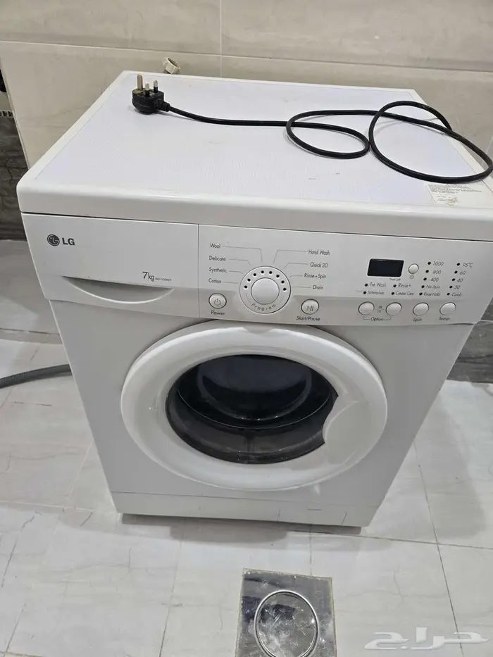 غسالة اتوماتيك ال جي 7 كغ نظيفة 1
