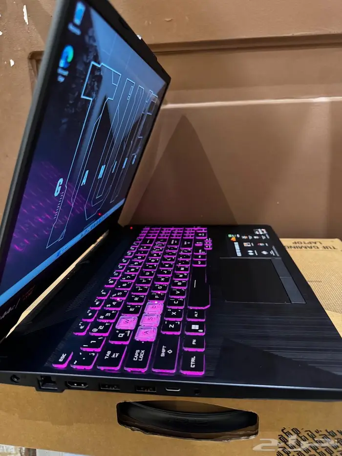 Laptop asus tuf A15 استعمال عشر ايام فقط مع كرتون وضمان جرير 3