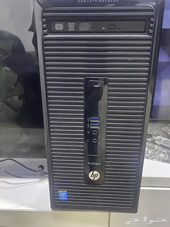 كمبيوتر مكتبي hp بحالة ممتازه 0