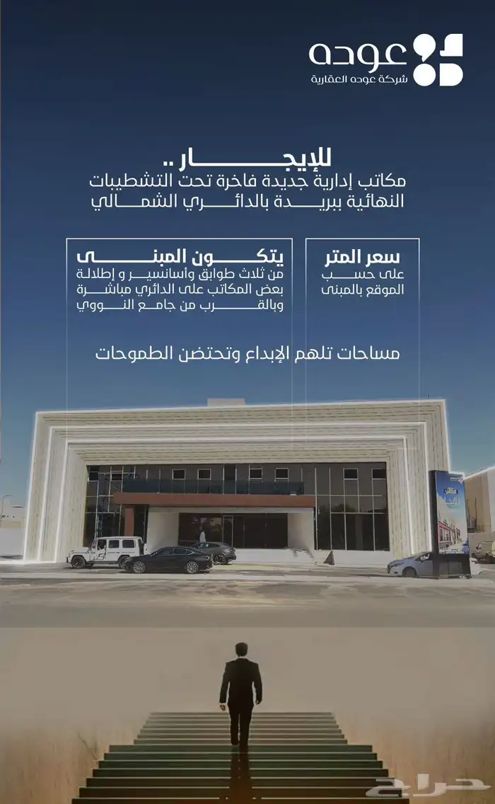 للإيجار مكاتب ادارية و تجارية على الدائري الشمالي ببريدة 0