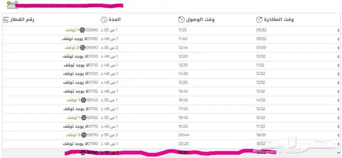 تذكرتين قطار الحرمين السريع NOV 20 -22 2